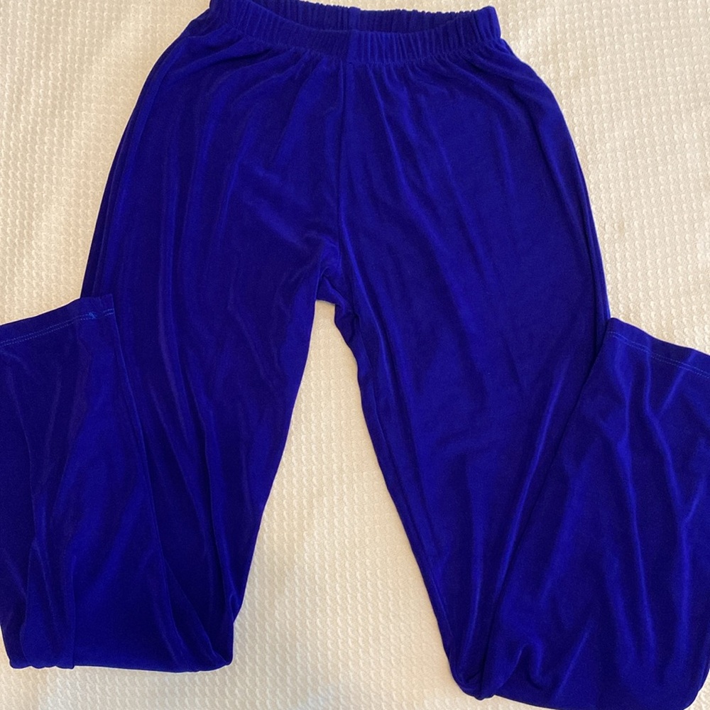 Purple/blue pull on pantst